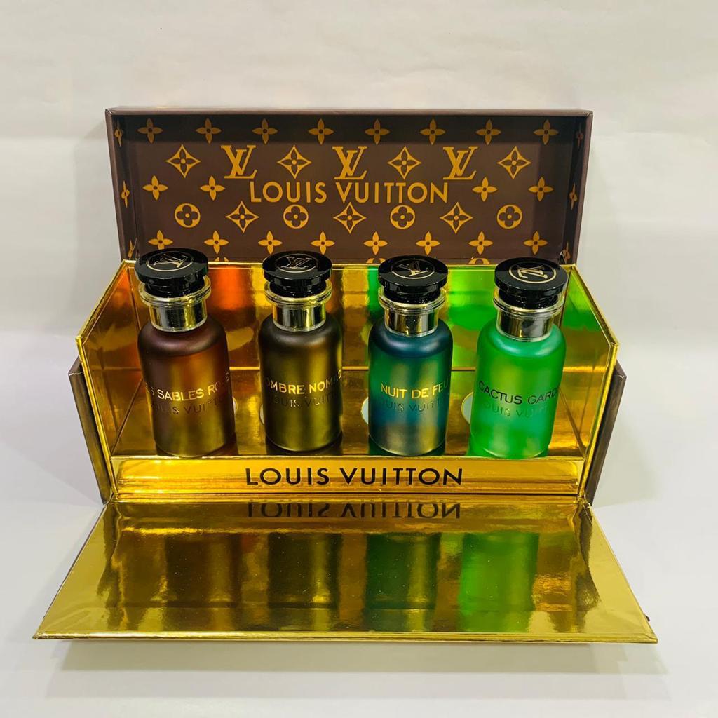 Limited Edition Louis Vuitton Mini Perfume Collection Gift Set 4 in 1 (  30ml x 4 ) Spray bottle Type Suitable For Gift, Beauty & Personal Care,  Fragrance & Deodorants on Carousell