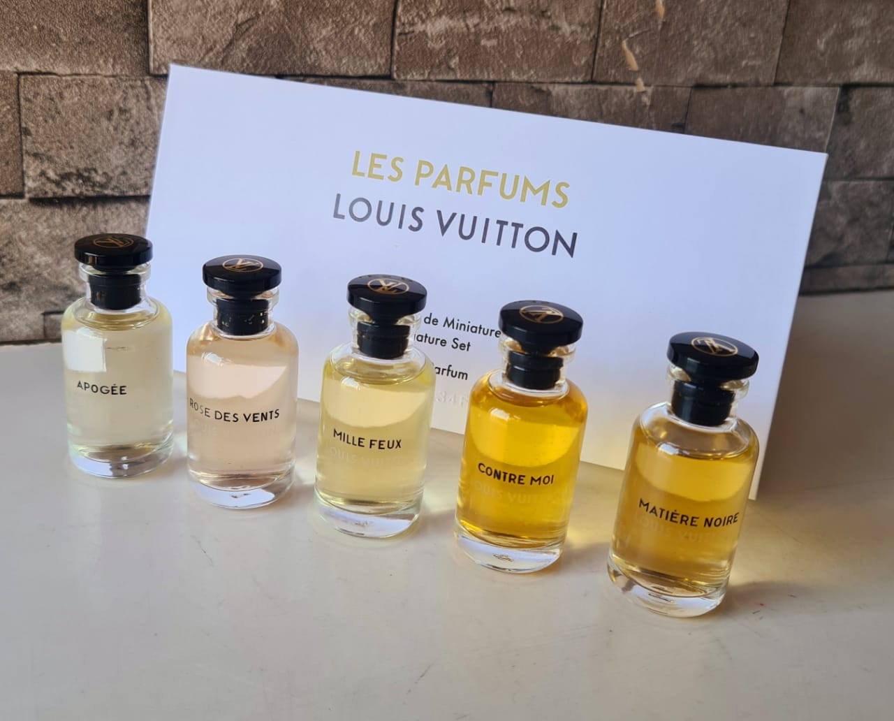 Lv perfume miniature gift set